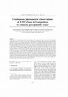 Research paper thumbnail of Continuous photometric observations at ENEA base in Lampedusa to estimate precipitable water