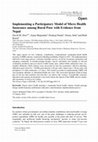 Research paper thumbnail of Implementing a Participatory Model of Micro Health Insurance among Rural Poor with Evidence from Nepal