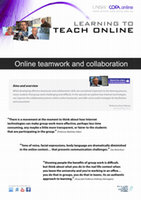 Research paper thumbnail of Online teamwork and collaboration