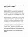 Research paper thumbnail of Profecías auto realizadas de la Geoingeniería y otros argumentos caducos en contra de su investigación