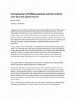 Research paper thumbnail of Geoengineering’s self-fulfilling prophesies and other rendered moot arguments against research.