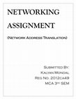 Research paper thumbnail of Network Address Translation