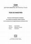 Research paper thumbnail of Procesos de Participación Ciudadana en la Gestión de Residuos Sólidos Urbanos, en el contexto de la Ciudad Autónoma de Buenos Aires