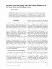 Research paper thumbnail of Ceramics from 18th century Dutch and English shipwrecks. A survey of Southern Baltic Sea, Poland, ACUA Underwater Archaeology Proceedings, Red: Breen C. and Forsythe W., s. 65-73.	