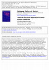 Research paper thumbnail of Towards a critical approach to multi-ethnic education Review Essay