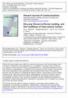 Research paper thumbnail of Kiva.org, Person-to-Person Lending, and the Conditions of Intercultural Contact