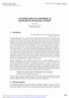 Research paper thumbnail of Les petites idées d’un petit Belge, ou quand PETIT ne renvoie pas à la taille