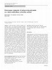 Research paper thumbnail of Electrospun composite of polypyrrole-polyamide as a micro-solid phase extraction sorbent