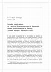 Research paper thumbnail of "Gender Implications of Literary Representations of Anxieties about Modernisation in Turkey: Aganta, Burina, Burinata (1945)" (2013)