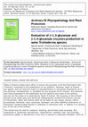 Research paper thumbnail of Evaluation of b-l,3-glucanase and b-1,4-glucanase enzymes production in some Trichodern a species