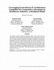 Research paper thumbnail of Leveraging Event-driven IT Architecture Capability for Competitive Advantage in Healthcare Industry: A Mediated Model