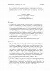 Research paper thumbnail of La doble naturaleza de lo sublime kantiano: entre el sacrificio estético y el placer moral