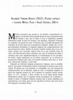 Research paper thumbnail of Reseña de Alejandro Tomasini, Pecados capitales y filosofía