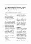 Research paper thumbnail of Can I ask you something about your personal life? Sensitive questioning in intercultural doctor–patient interviews