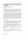 Research paper thumbnail of La construcción del discurso de la Unión Europea dentro de la agenda política y mediática: el caso de las elecciones europeas de 2004