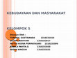 Research paper thumbnail of KEBUDAYAAN DAN MASYARAKAT