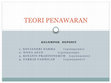 Research paper thumbnail of TEORI PENAWARAN (1)