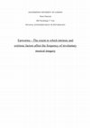 Research paper thumbnail of Earworms – The extent to which intrinsic and extrinsic factors affect the frequency of involuntary musical imagery