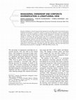 Research paper thumbnail of Managerial ownership and corporate diversification: a longitudinal view