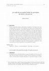 Research paper thumbnail of (2007) Johann Michel, ¿La regla de oro puede fundar los principios de moral y de justicia? (Trad. P. Mena).