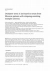 Research paper thumbnail of Oxidative stress is increased in serum from Mexican patients with relapsing-remitting multiple sclerosis