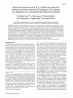 Research paper thumbnail of Alteración funcional de la F0F1-ATPasa en partículas submitocondriales obtenidas de plaquetas de pacientes con diagnóstico de enfermedad de Alzheimer probable