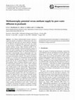 Research paper thumbnail of Methanotrophy potential versus methane supply by pore water diffusion in peatlands