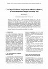 Research paper thumbnail of Load-Representative Temperature-Difference Method, a Third Generation Design-Assisting Tool