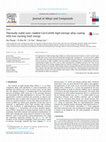 Research paper thumbnail of Thermally stable laser cladded CoCrCuFeNi high-entropy alloy coating with low stacking fault energy