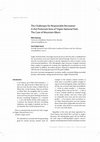 Research paper thumbnail of The challanges for responsible recreation in the protected area of Triglav National Park: The case of mountain bikers