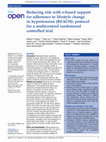 Research paper thumbnail of Reducing risk with e-based support for adherence to lifestyle change in hypertension (REACH): protocol for a multicentred randomised controlled trial 