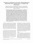 Research paper thumbnail of Prevalence of, and Barriers to, Preventive Lifestyle Behaviors in Hypertension (from a National Survey of Canadians With Hypertension