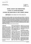 Research paper thumbnail of Water, Society and Urbanization in the 19th Century Belgrade: Lessons for Adaptation to the Climate Change