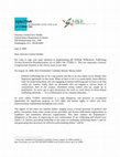 Research paper thumbnail of Letter to Attorney General Eric Holder Urging Implementation of William Wilberforce Trafficking Victims Protection Reauthorization Act of 2008