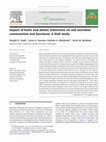 Research paper thumbnail of Impact of biotic and abiotic interaction on soil microbial communities and functions