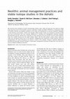 Research paper thumbnail of Neolithic animal management practices and stable isotope studies in the Adriatic