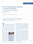 Research paper thumbnail of From playbuilding to devising in literacy education: Aesthetic and pedagogical approaches