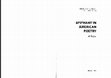 Research paper thumbnail of Epiphany in American Poetry. Olomouc: Univerzita Palackeho v Olomouci, 2003. ISBN 80-244-0612-8. 134pp.