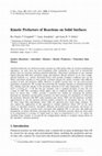 Research paper thumbnail of Kinetic Prefactors of Reactions on Solid Surfaces