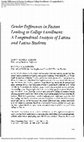 Research paper thumbnail of Gender Differences in Factors Leading to College Enrollment: A Longitudinal Analysis of Latina and Latino students