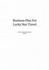 Research paper thumbnail of Business Plan For Lucky Star Travel 