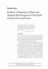 Research paper thumbnail of "Problems of Modernity in Patani and Thailand: The Emergence of ‘the People’ in Patani’s Past and Present"