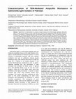 Research paper thumbnail of Characterization of TEM-Mediated Ampicillin Resistance in Salmonella typhi Isolates of Pakistan