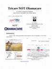 Research paper thumbnail of Tricare NOT Obamacare