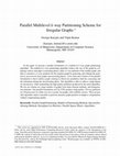 Research paper thumbnail of Parallel multilevel k-way partitioning scheme for irregular graphs