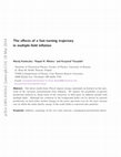 Research paper thumbnail of The effects of a fast-turning trajectory in multiple-field inflation