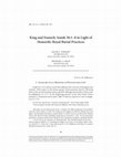 Research paper thumbnail of Co-authored with Jacob L. Wright, "King and Eunuch: Isaiah 56:1–8 in Light of Honorific Royal Burial Practices," JBL 131 (2012): :99-119