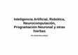 Research paper thumbnail of Inteligencia artificial, robotica, Neurocomputación, Program 2