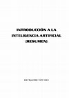 Research paper thumbnail of Introducción a la Inteligencia Artificial (UNES) - Resumen IIA