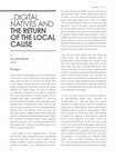 Research paper thumbnail of Digital natives and the return of the local cause